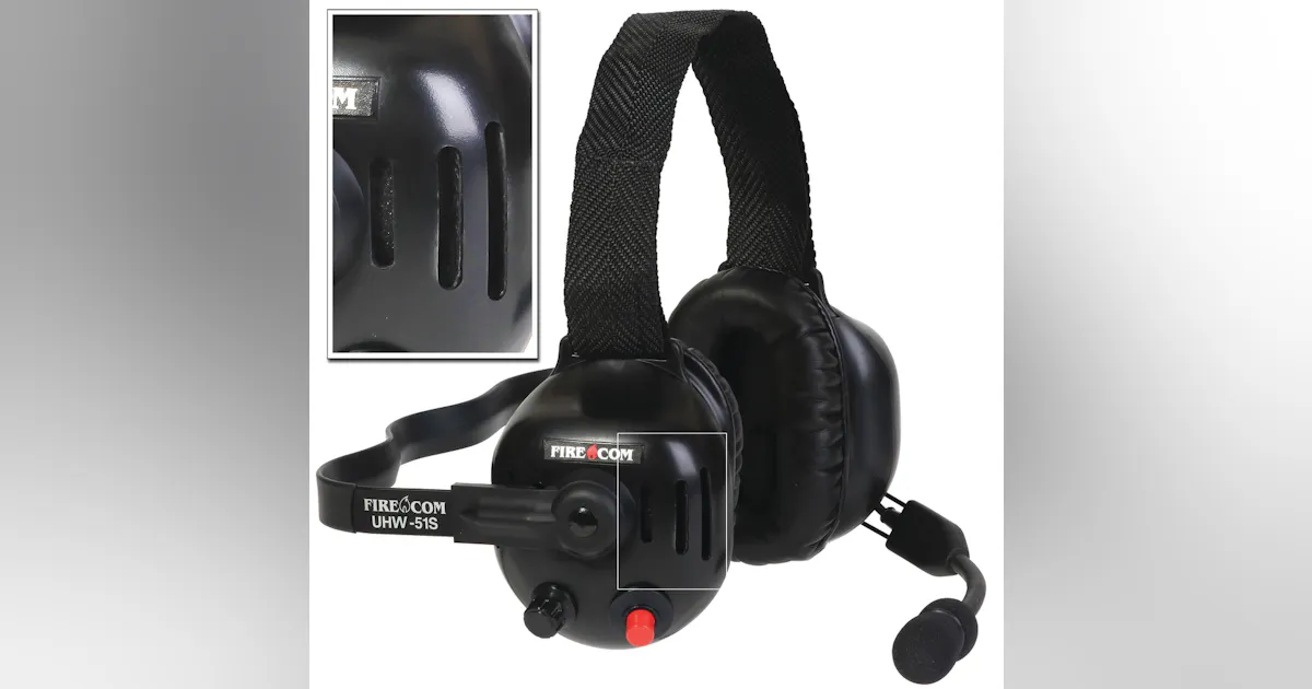 Fire Engine Headset Firecom Introduces Slotted-Dome Wireless Headset for Improved ...