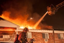 Manchester, N.H. firefighters hit apartment fire Monday morning. Manchester, N.H. firefighters hit apartment fire Monday morning.