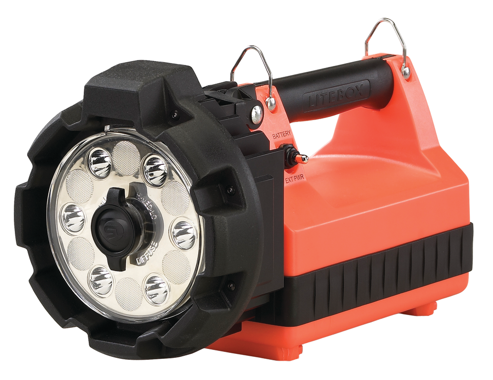 STREAMLIGHT INC. has introduced the E-Flood LiteBox HL rechargeable flood light.
