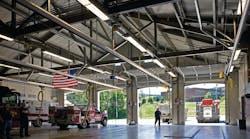 Kaestle Boos Associates and Robert Mitchell Associates Inc. designed this apparatus bay for the Holden, MA, Fire Department. Kaestle Boos Associates and Robert Mitchell Associates Inc. designed this apparatus bay for the Holden, MA, Fire Department.
