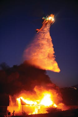 Aug. 11: Riverside County, CA – The 'Silver Fire,' which started in Riverside County, CA, on Aug. 7, 2013, spread across the San Jacinto Mountains burning 20,292 acres. Twelve people were injured including 11 firefighters. As of Aug. 11, the fire was 95% contained. During the height of the fire, more than 1,400 firefighters using 62 engines, 59 fire crews, nine helicopters, five dozers and 10 water tenders battled the blaze. Several photographers, including Shawn Kaye (shown in bottom left of photo), grabbed a garden hose and stopped fire in a garage from extending into a house. As Kaye was operating, Mike Meadows found some fire crews to respond. Aug. 11: Riverside County, CA – The 'Silver Fire,' which started in Riverside County, CA, on Aug. 7, 2013, spread across the San Jacinto Mountains burning 20,292 acres. Twelve people were injured including 11 firefighters. As of Aug. 11, the fire was 95% contained. During the height of the fire, more than 1,400 firefighters using 62 engines, 59 fire crews, nine helicopters, five dozers and 10 water tenders battled the blaze. Several photographers, including Shawn Kaye (shown in bottom left of photo), grabbed a garden hose and stopped fire in a garage from extending into a house. As Kaye was operating, Mike Meadows found some fire crews to respond.