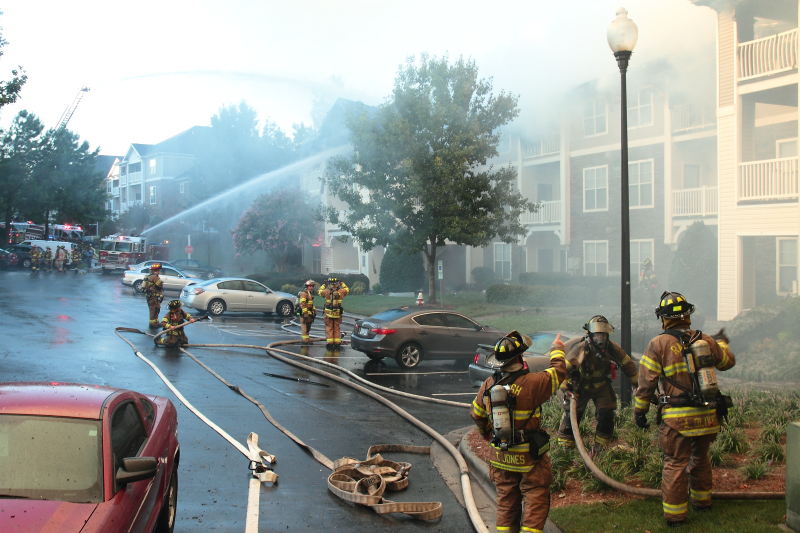 Two-Alarm Fire Damages Raleigh Apartment Building | Firehouse