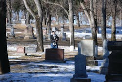 The fire service and family members gather in Medicine Hat, Alberta, to honor the memory of three fallen firefighters. The fire service and family members gather in Medicine Hat, Alberta, to honor the memory of three fallen firefighters.