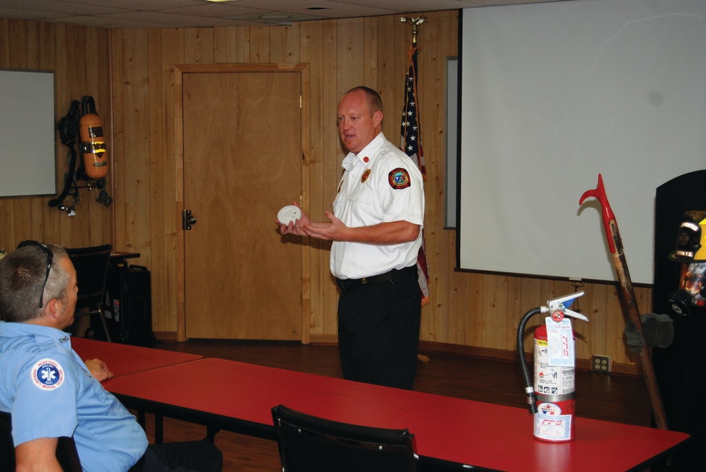 In addition to fireground training, firefighters should be able to provide basic education on fire and life safety when talking with the public.