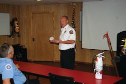 In addition to fireground training, firefighters should be able to provide basic education on fire and life safety when talking with the public.