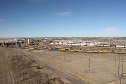 The Union Pacific Railroad's Bailey Rail Yard, in the heart of North Platte, NE, is the largest rail classification yard in the world. The Union Pacific Railroad's Bailey Rail Yard, in the heart of North Platte, NE, is the largest rail classification yard in the world.