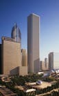 The high-rise drill took place in the 83-story AON Center. The plan was to put in place a mock fire scenario on the 75th floor that involved 17 mock victims, artificial smoke and a 2-11 (second-alarm) response.