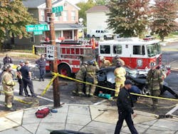 Four D.C. firefighters were hurt in this wreck Wednesday.