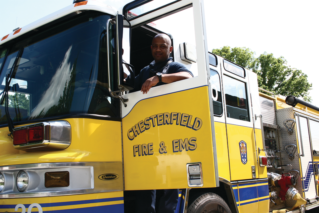Chesterfield, VA, Engine 17 is equipped with a climate-controlled drug-storage cabinet and additional compartment space to house a full complement of EMS gear.