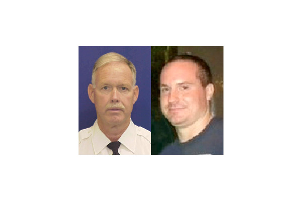Lt. Robert Neary, left, and Firefighter Daniel Sweeney