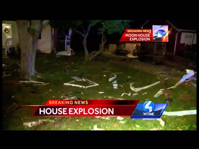 Explosion levels house in Moon Township Pa Firehouse