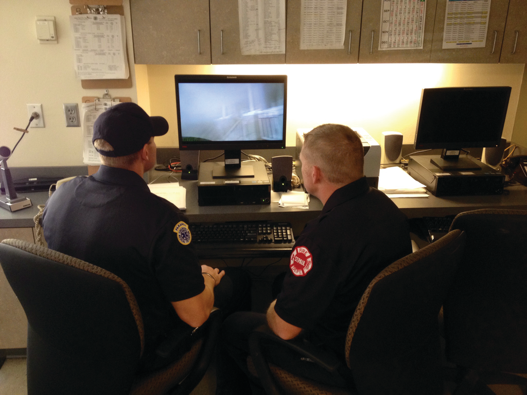 Whether it's an informal session with two members or a dozen firefighters, pulling up YouTube videos can create discussions on tactics, SOGs and more.