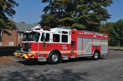 THE EAST GREENWICH TOWNSHIP, NJ, FIRE & RESCUE DEPARTMENT has taken delivery of an E-ONE eMAX rescue engine. THE EAST GREENWICH TOWNSHIP, NJ, FIRE & RESCUE DEPARTMENT has taken delivery of an E-ONE eMAX rescue engine.