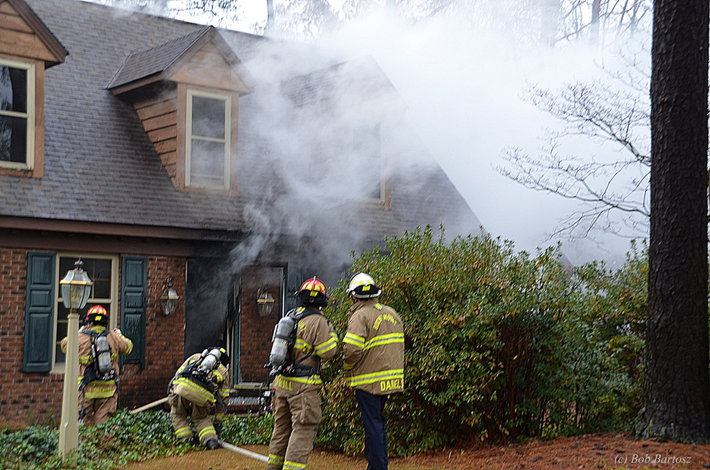Rocky Mount Firefighters Battle House Fire Firehouse