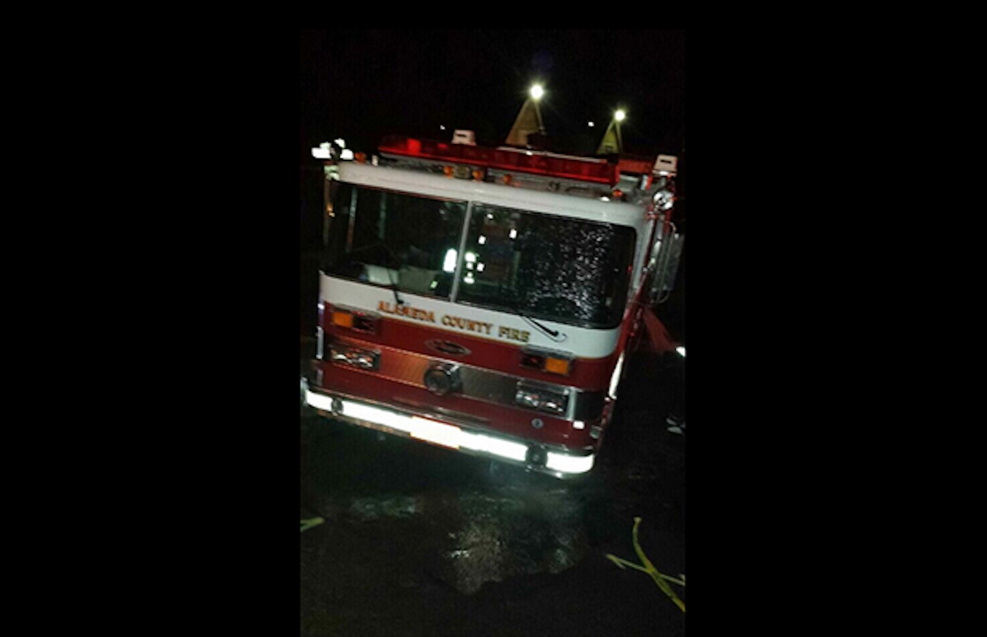 Alameda County Fire Engine Drops into Sinkhole  Firehouse