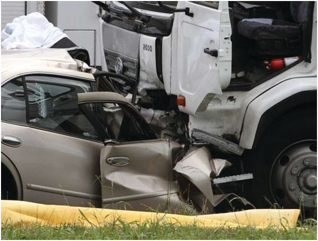 Photo 3. Take into consideration how access to the patient will be obtained. What operations will be needed, and how will you get them accomplished? The initial survey must identify the best possible action for victim survivability.