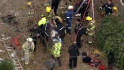 The scene at the well rescue in Anne Arundel County. The scene at the well rescue in Anne Arundel County.