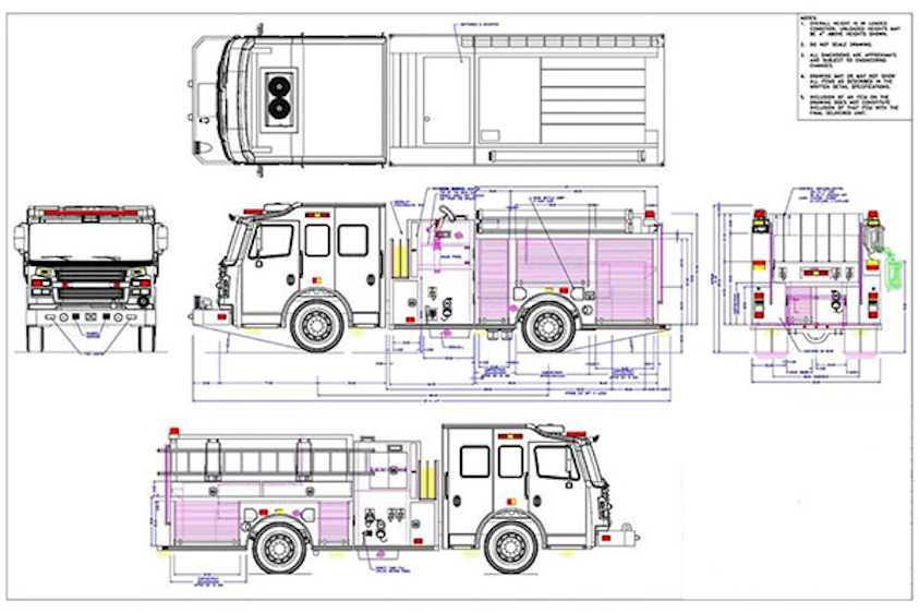 Fire Truck Compartmemt Diagram