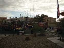 The view from our front door on the day the fire occurred. The view from our front door on the day the fire occurred.