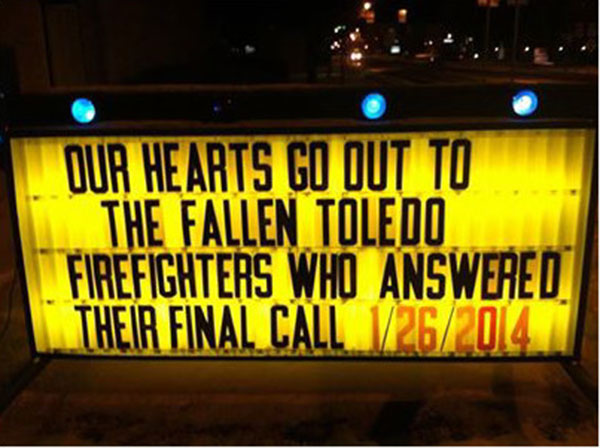 This sign is outside Central Fire Department, Punxsutawney, Pa.