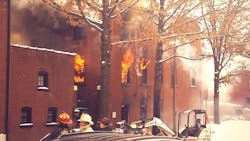 About a dozen people escaped seconds before this building exploded. About a dozen people escaped seconds before this building exploded.