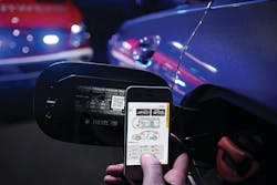 A responder with a smartphone that has a QR code reader app installed can scan either Mercedes-Benz QR code sticker and download the vehicle&rsquo;s Rescue Card.