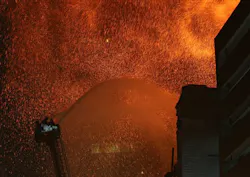 The former Younkers department store was destroyed.