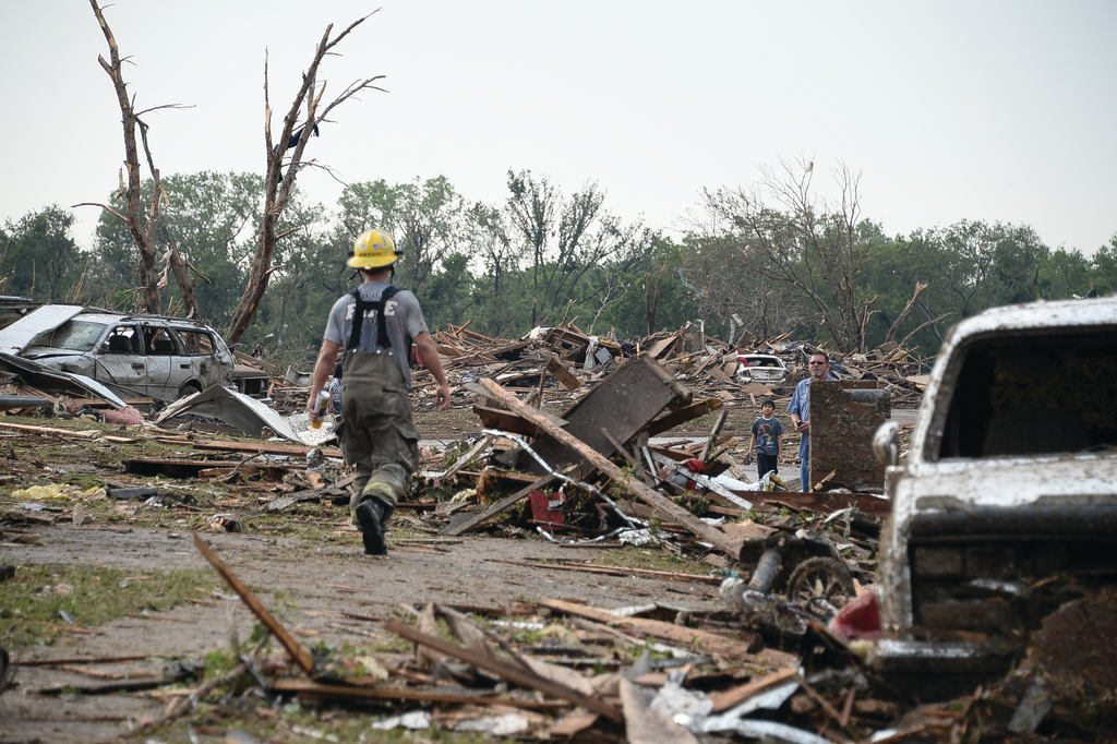 Twenty-three people died, hundreds more were injured and thousands of homes were destroyed when a tornado with peak winds of 210 mph struck Moore, OK, and other areas around Oklahoma City on May 20, 2013.
