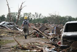 Twenty-three people died, hundreds more were injured and thousands of homes were destroyed when a tornado with peak winds of 210 mph struck Moore, OK, and other areas around Oklahoma City on May 20, 2013. Twenty-three people died, hundreds more were injured and thousands of homes were destroyed when a tornado with peak winds of 210 mph struck Moore, OK, and other areas around Oklahoma City on May 20, 2013.