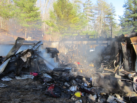 Three people were killed in this house fire.