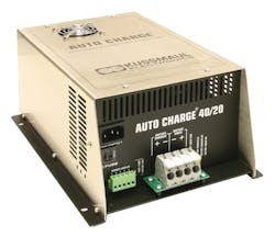 KUSSMAUL ELECTRONICS has introduced the Auto Charge 40/20, a fully automatic battery charger for vehicles with a single battery system. KUSSMAUL ELECTRONICS has introduced the Auto Charge 40/20, a fully automatic battery charger for vehicles with a single battery system.