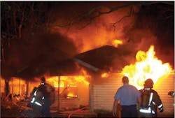The scene of a 2005 fire that claimed the life of Houston Firefighter Grady Burke. The scene of a 2005 fire that claimed the life of Houston Firefighter Grady Burke.