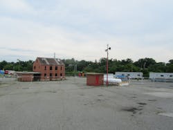 The new state-of-the-art building contains many features. The new state-of-the-art building contains many features.