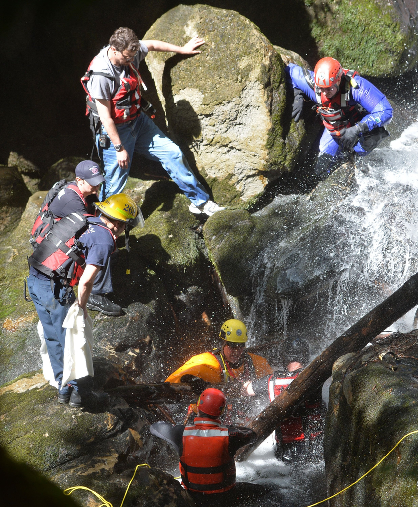 Crews searched for the boy for more than two hours.