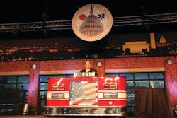 Chief Dennis Compton served as the master of ceremonies for the 26th annual Fire and Emergency Services Dinner in Washington, D.C. Chief Dennis Compton served as the master of ceremonies for the 26th annual Fire and Emergency Services Dinner in Washington, D.C.