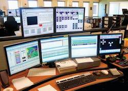 The Radio Interoperability Operating System (RIOS) as it appears on an emergency communications console in Roanoke County, VA.