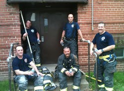 Here is some of the crew that Ryan has worked with at Station 8: (left to right) Brian, Phil, Capt. Dave, John and Lt. Matt.