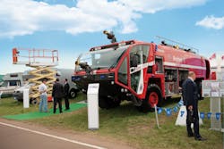 Oshkosh Airport Products Group delivered a new generation Oshkosh® Striker® aircraft rescue and fire fighting (ARFF) vehicle to Vnukovo International Airport (VKO) in Moscow, Russia. This is the first Striker ARFF vehicle in Russia. Oshkosh Airport Products Group delivered a new generation Oshkosh® Striker® aircraft rescue and fire fighting (ARFF) vehicle to Vnukovo International Airport (VKO) in Moscow, Russia. This is the first Striker ARFF vehicle in Russia.