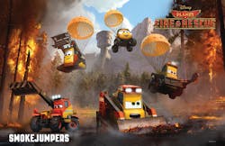 Disney&apos;s &ldquo;Planes: Fire &amp; Rescue&rdquo; features a lively bunch of brave all-terrain vehicles known as The Smokejumpers.
