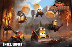 Disney's “Planes: Fire & Rescue” features a lively bunch of brave all-terrain vehicles known as The Smokejumpers. Disney's “Planes: Fire & Rescue” features a lively bunch of brave all-terrain vehicles known as The Smokejumpers.