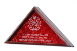 Burial Flag Case For Fire Fighters Maltese Cross Cezswlcpx7ygo