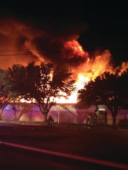 Two fire lieutenants died and two firefighters were badly injured as a result of a flashover that occurred during a fire at the Knights of Columbus Hall in Bryan, TX, on Feb. 15, 2013. Two fire lieutenants died and two firefighters were badly injured as a result of a flashover that occurred during a fire at the Knights of Columbus Hall in Bryan, TX, on Feb. 15, 2013.