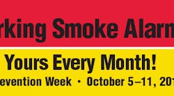 The National Fire Protection Association (NFPA) is distributing Fire Prevention Week 2014 materials bearing the theme &apos;Working Smoke Alarms Save Lives &ndash; Test Yours Every Month.&apos;