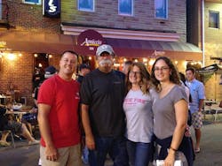 Tradd Mills, (left to right), Billy Goldfeder, Teri Goldfeder and Cynthia Mills at the FOOL bash during Firehouse Expo. Tradd Mills, (left to right), Billy Goldfeder, Teri Goldfeder and Cynthia Mills at the FOOL bash during Firehouse Expo.