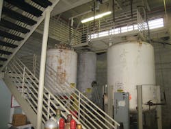 Photo 1. Some positive anchor characteristics include massive structural steel and large objects made of similar materials. Photo 1. Some positive anchor characteristics include massive structural steel and large objects made of similar materials.