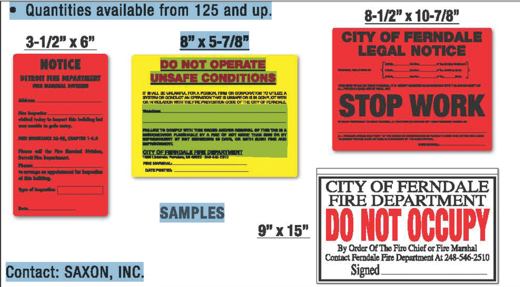 Saxon Signs 11700706