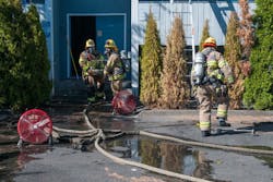 Firefighters remove pets from the fire scene in Beaverton. Firefighters remove pets from the fire scene in Beaverton.