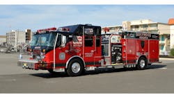 THE BEECHWOOD HEIGHTS VOLUNTEER FIRE COMPANY in Borough of Middlesex, NJ, has taken delivery of an E-ONE Cyclone II low-hosebed pumper.