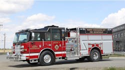 Pierce delivered three pumpers to departments in Vancouver, – one each to the City of North Vancouver Fire Department (pictured here), the District of North Vancouver Fire Department, and the District West Vancouver Fire Department. Pierce delivered three pumpers to departments in Vancouver, – one each to the City of North Vancouver Fire Department (pictured here), the District of North Vancouver Fire Department, and the District West Vancouver Fire Department.