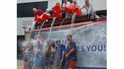IAFC department directors and executive staff, including Mark Light, IAFC&apos;s CEO and executive director, accepted the Ice Bucket challenge and collected donations from the IAFC staff, who bid their own money for a chance to dump ice water on their bosses.